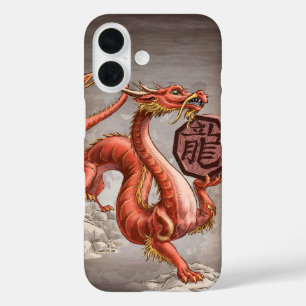 Jahr des Dragon Chinesisch Zodiac Art iPhone Fall 16 Hülle