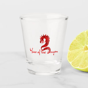 JAHR DES DRAGONS SCHNAPSGLAS