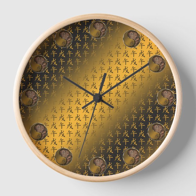 Jahr des Erdpferdes Uhr (Vorderseite)