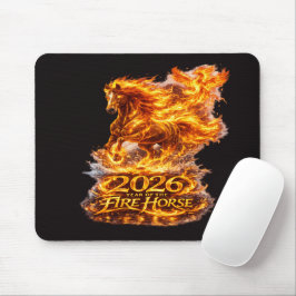 Jahr des Feuerpferdes 2026 Mousepad