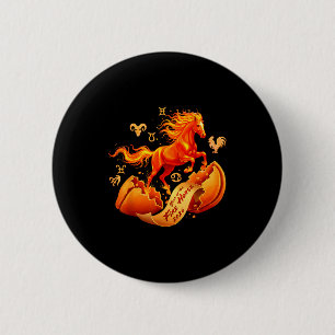 Jahr des Feuerpferdes 2026 Schicksal chinesisches  Button