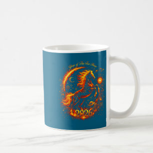 Jahr des Feuerpferds 2026 Lunar Chinesisches Neuja Kaffeetasse