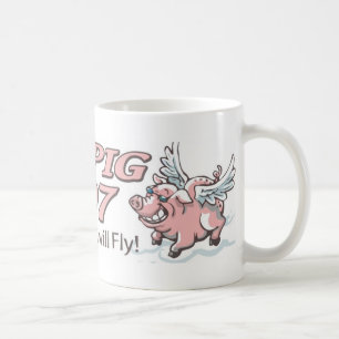 Jahr des Fliegen-Schweins 2007 3 Kaffeetasse