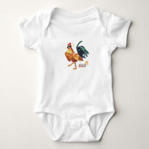 Jahr des Hahns, chinesisches Schriftzeichen, Baby Strampler