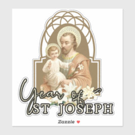 Jahr des heiligen Joseph-Kindes Jesus katholisches Aufkleber