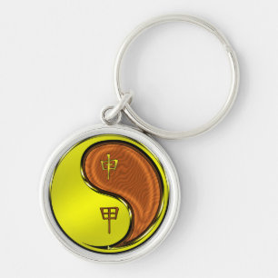 Jahr des Holzaffens Schlüsselanhänger