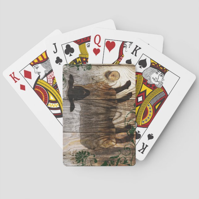Jahr des Holzschafs Spielkarten (Rückseite)