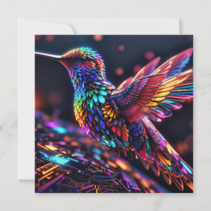 Jahr des Hummingvogels: Eine monatliche Reise Feiertagskarte