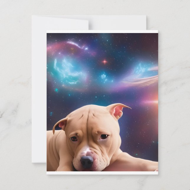 Jahr des Hundes Feiertagskarte (Vorderseite)