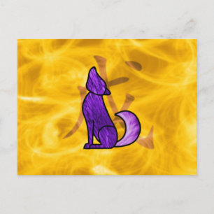 Jahr des Hundes Feiertagspostkarte