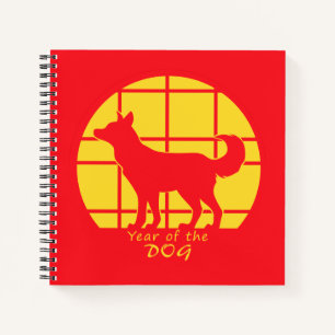 Jahr des Hundes Notizbuch