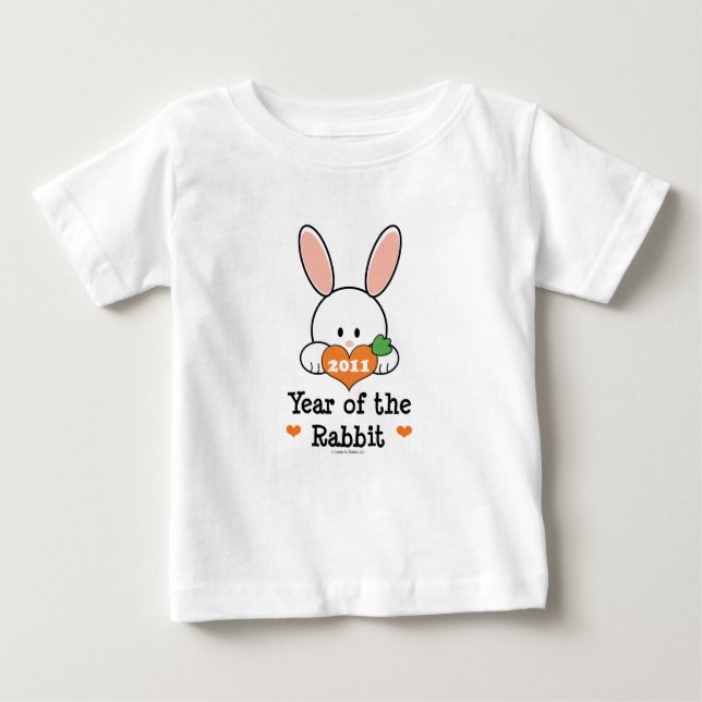 Jahr des Kaninchen-Säuglings-T - Shirt (Vorderseite)