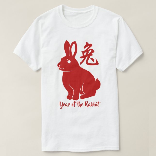 Jahr des Kaninchen-T - Shirt (Design vorne)
