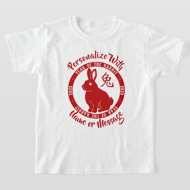 Jahr des Kaninchen-T - Shirt 2023 (Ablage )
