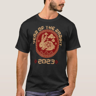 Jahr des Kaninchens 2023 chinesisches Tierzeichen T-Shirt