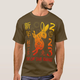 Jahr des Kaninchens 2023 Hemd Chinesisch Neues Jah T-Shirt