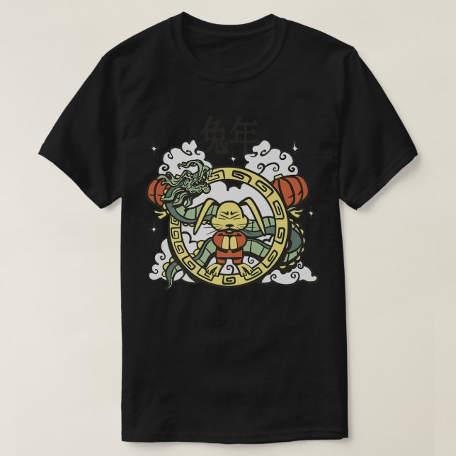 Jahr des Kaninchens 2023 t Chinesisches Neujahr 20 T-Shirt (Design vorne)