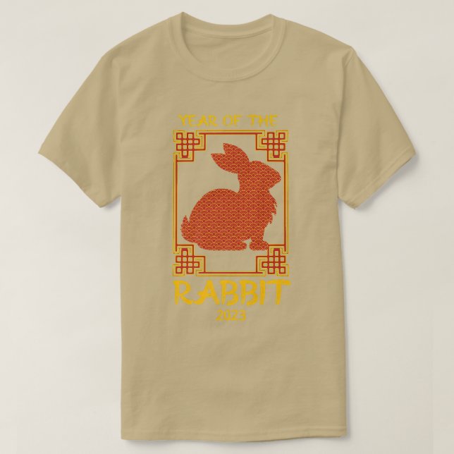 Jahr des Kaninchens Chinesisches Neujahr 2023 Präm T-Shirt (Design vorne)
