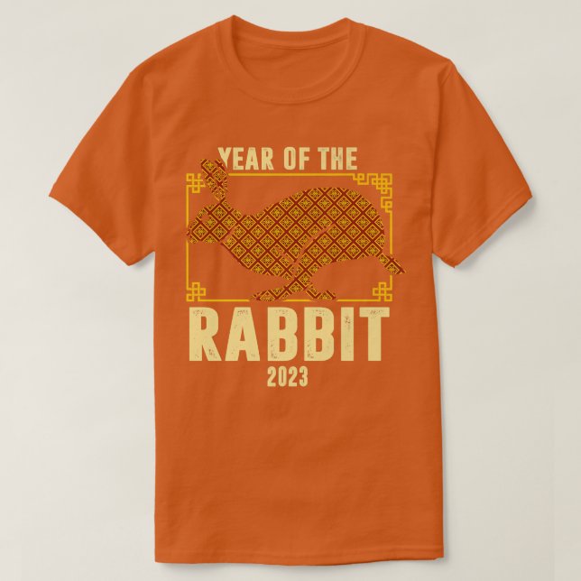 Jahr des Kaninchens Chinesisches Neujahr 2023 Präm T-Shirt (Design vorne)