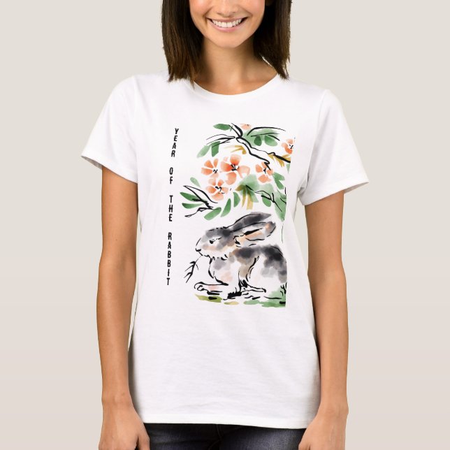 Jahr des Kaninchens T-Shirt (Vorderseite)