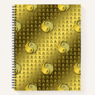 Jahr des Metalldrachen Notizbuch