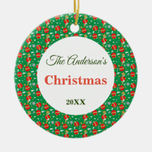 Jahr des Namens der Weihnachtsbaumbällchen