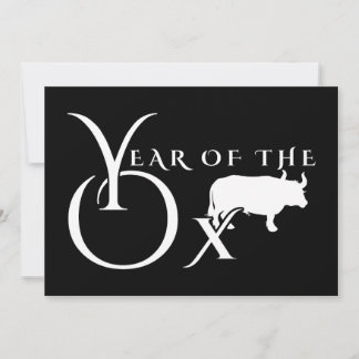 Jahr des Ochsen Einladung