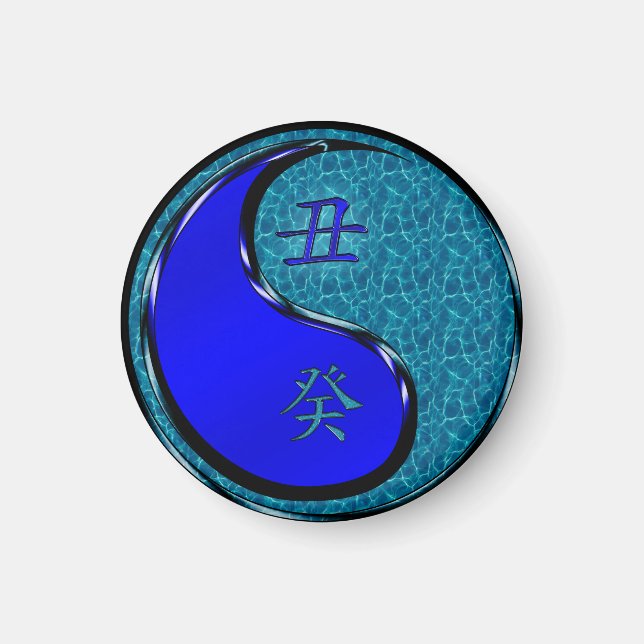 Jahr des Ochsenwassers Magnet (Vorne)