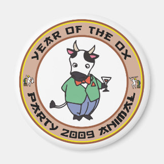 Jahr des OX-Geschenks Magnet