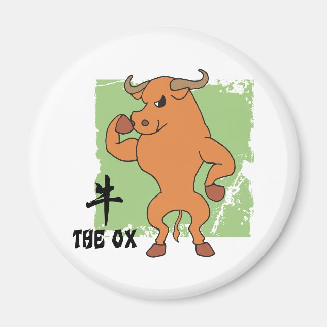 Jahr des OX-Geschenks Magnet (Vorne)