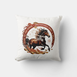 Jahr des Pferd-Feuer, Mondzodiak-Geschenk Kissen