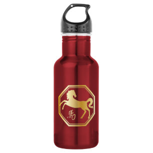Jahr des Pferdeanschlags Trinkflasche