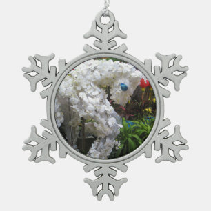 Jahr des Pferdes 春節馬 ... Chinesische Blumen-Topi Schneeflocken Zinn-Ornament