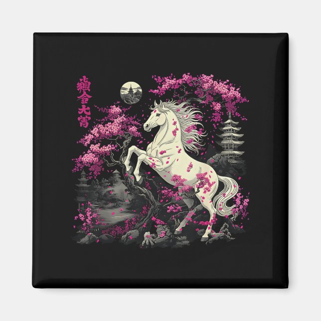 Jahr des Pferdes 2026 Chinesisch  Magnet (Vorne)