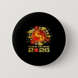 Jahr des Pferdes 2026 Chinesisches Neujahr 2026 Fa Button