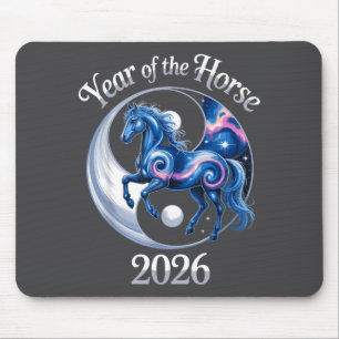 Jahr des Pferdes 2026 Chinesisches Neujahr für Män Mousepad