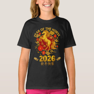 Jahr des Pferdes 2026 - Chinesisches Neujahrs-Zodi T-Shirt