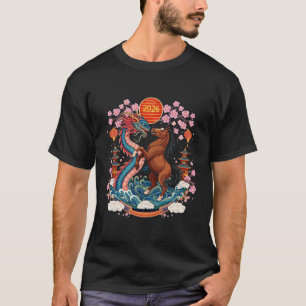 Jahr des Pferdes 2026 Frohes Chinesisches Neujahr T-Shirt