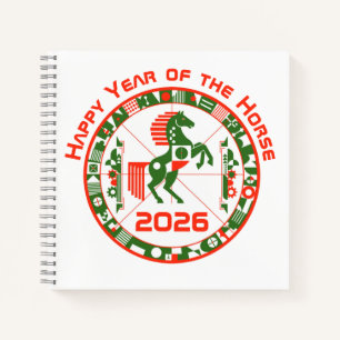 Jahr des Pferdes 2026 Notizbuch