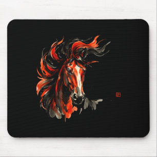Jahr des Pferdes Chinesisches Neujahr 2026 Grafisc Mousepad