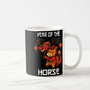 Jahr des Pferdes Chinesisches Neujahrsfest Drache Kaffeetasse