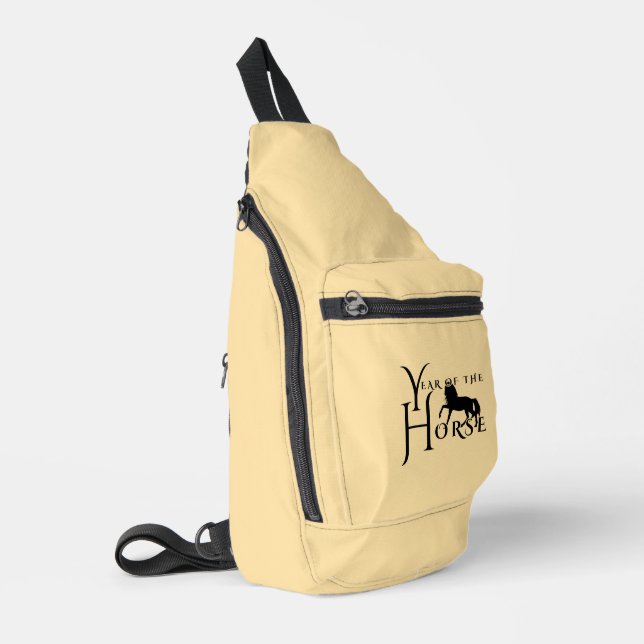 Jahr des Pferdes Crossbody Bag (Linke Seite)