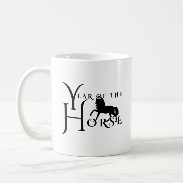 Jahr des Pferdes Kaffeetasse (Links)