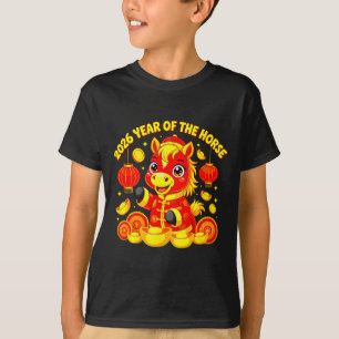 Jahr des Pferdes Lunar Chinesisches Neujahr Feuerp T-Shirt