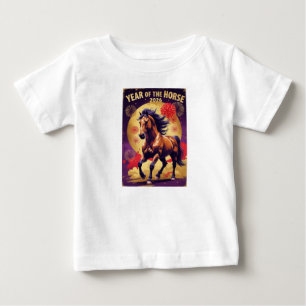 Jahr des Pferdes Lunar Neujahr 2026 Kinder T-Shirt