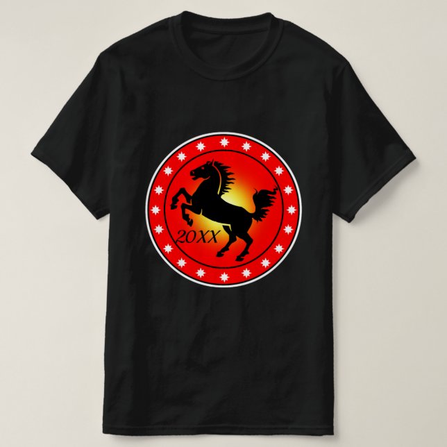 Jahr des Pferdes T-Shirt (Design vorne)