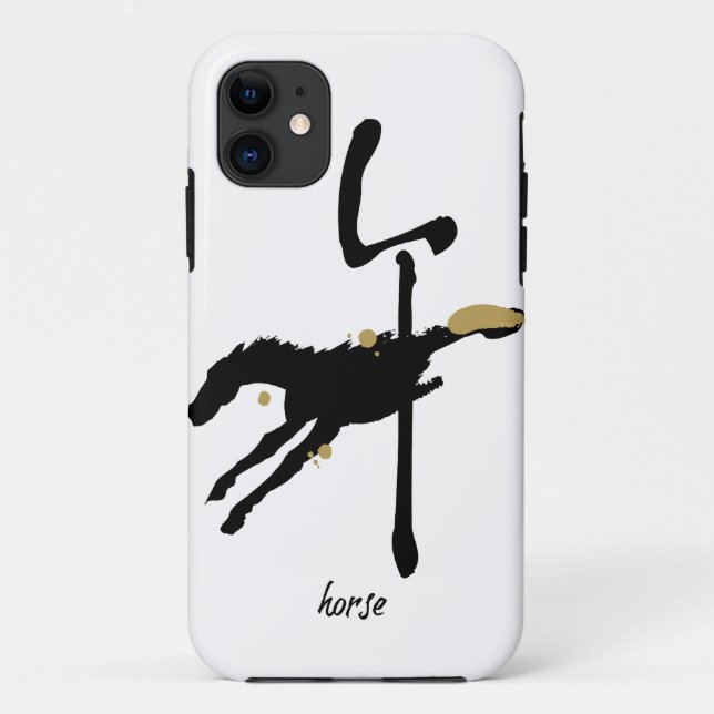 Jahr des Pferds - chinesischer Tierkreis Case-Mate iPhone Hülle (Rückseite)