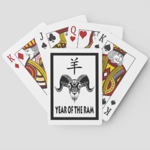 Jahr des RAM (wildRam) Spielkarten
