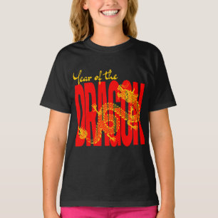 Jahr des roten Goldes des Drachen T-Shirt