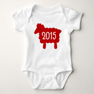 Jahr des Schaf-Babys 2015 Baby Strampler